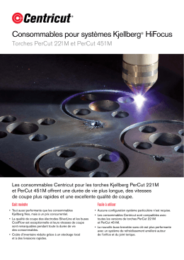 Consommables pour systèmes Kjellberg® HiFocus