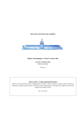 BULLETIN OFFICIEL DES ARM&Eacute;ES &Eacute;dition