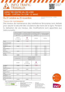 Du 31 octobre au 25 novembre