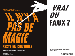 VRAI OU FAUX