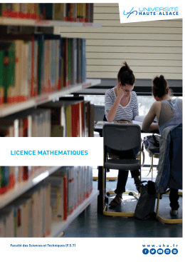 LICENCE MATHEMATIQUES