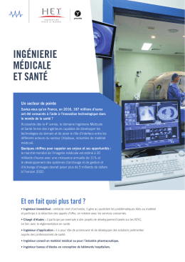 ing&eacute;nierie m&eacute;dicale et sant&eacute;