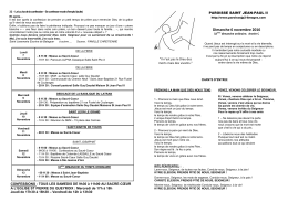 pour telecharger la feuille de chants cliquer ici - paroisse st jean