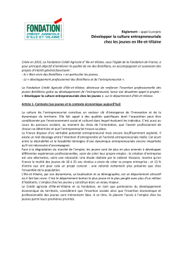D&eacute;velopper la culture entrepreneuriale chez les jeunes en Ille
