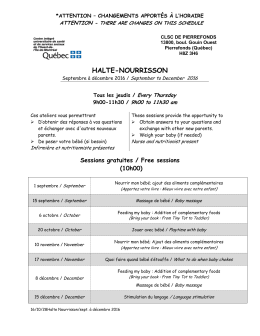 Thèmes de septembre à décembre 2016 - CSSS de l`Ouest-de