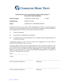 Entente Relative Aux Restrictions S`Appliquant à Un