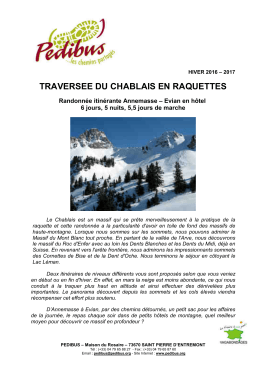 traversee du chablais en raquettes