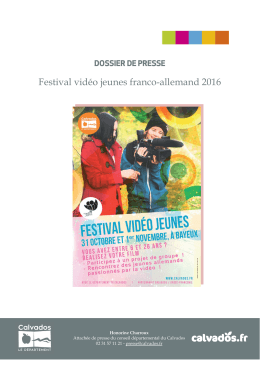 Festival vid&eacute;o jeunes franco-allemand 2016