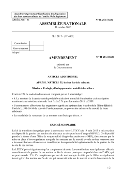 assembl&eacute;e nationale amendement