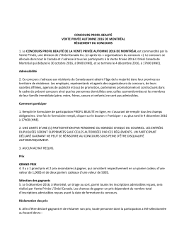 Termes et Conditions