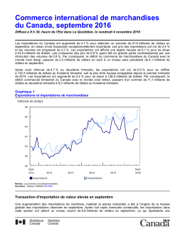 - Statistique Canada