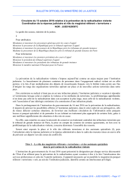 bulletin officiel du ministère de la justice