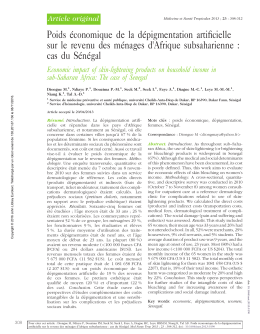cas du Sénégal - John Libbey Eurotext
