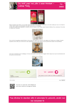 J`ai testé pour vous pâte à sucre Renshaw – Couleur Teddy
