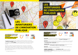 LES AVENTURIERS DE L`INNOVATION PUBLIQUE LES