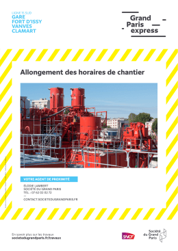 Allongement des horaires de chantier