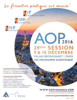 Visualiser - Ateliers d`Ophtalmologie Pratique