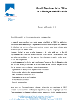 la lettre du président