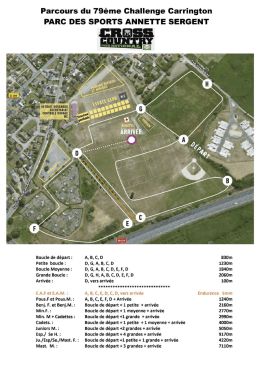 Page 1 Parcours du 79ème Challenge Carrington PARC DES