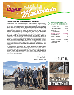 Au coeur du Maskoutain - Novembre 2016 - Ville de Saint