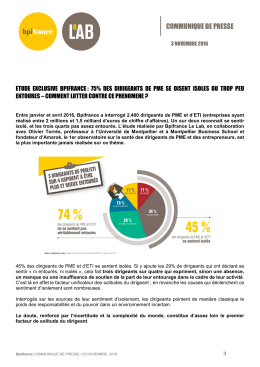 communique de presse