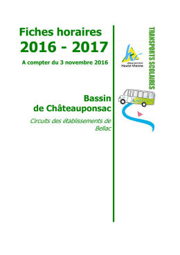 Bassin de Châteauponsac