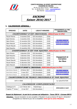 Circulaire Escrime 2016 2017 - Sport-u