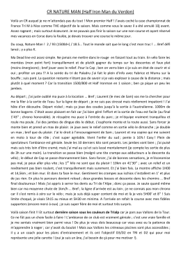 CR NATURE MAN (Half Iron Man du Verdon)