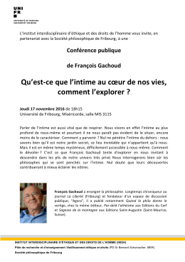 Qu`est-ce que l`intime au cœur de nos vies, comment l`explorer ?