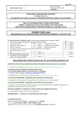 Règlement de consultation - 290,79 Ko