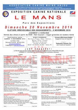 Lemans 2016 - Association Canine Maine Anjou