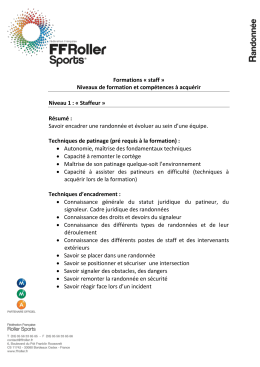 détail des 3 niveaux de formation