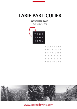 tarif particulier