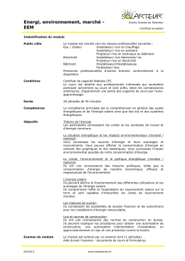 Energi, environnement, marché - EEM