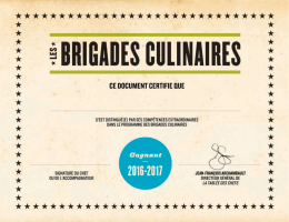 Voir le document - E-learning de la Tabl&eacute;e des Chefs