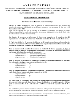 D&eacute;claration de candidatures - Services &Eacute;tat Haute
