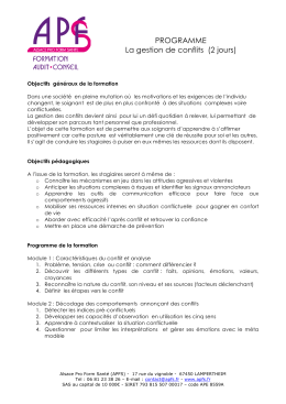 La gestion de conflits