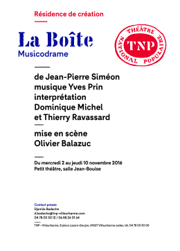 Le dossier de presse - Théâtre National Populaire