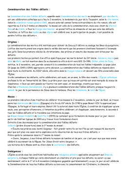 Commémoration des fidèles défunts : Origines