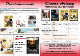 Page 1 Priore laatste vezesat Cette année encore votre cinéma