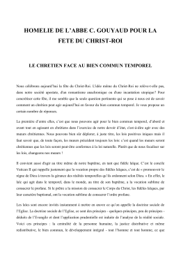 homelie de l`abbe c. gouyaud pour la fete du christ