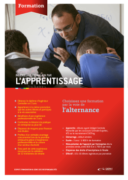 l`apprentissage - Formation