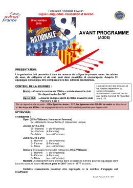 avant programme - Aviron Club Biterrois