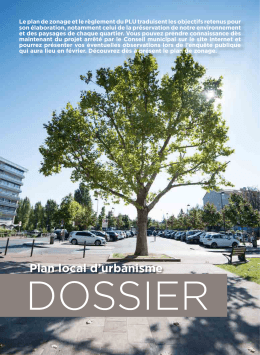 Plan local d`urbanisme - Mairie de La Celle Saint