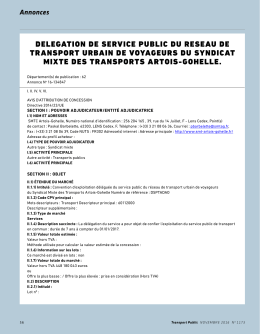 Téléchargez l`avis d`attribution de concession