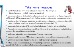 Take home messages