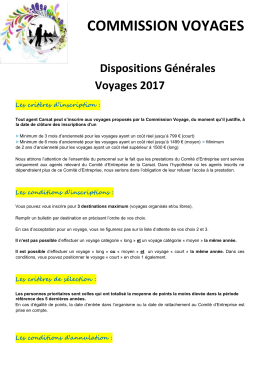 dispositions générales 2017