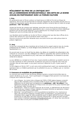 (cicas) en partenariat avec le foru