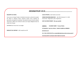 Offre d`emploi Dessinateur V.R.D. (pdf - 263,88 ko)