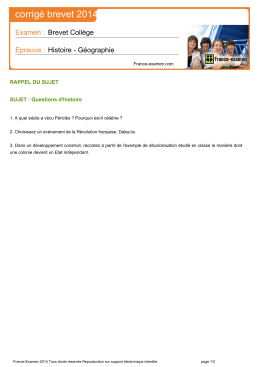 Questions d`histoire